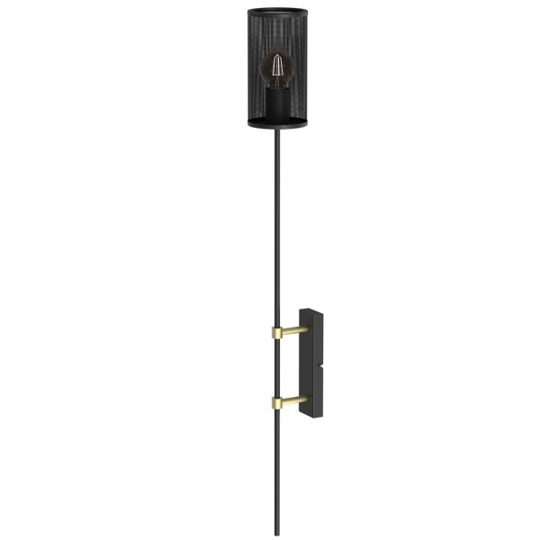 WALL long black-brass 725 Luminex